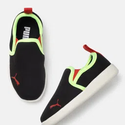 Puma Kids Black Slip-On Sneakers-picture-56