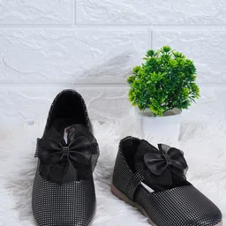 Minesole Girls Textured Bow Detail Ballerinas-picture-13