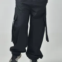 IZF Men Mid-Rise Loose Fit Cargos Trousers-picture-12