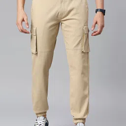 Moda Rapido Men Comfort Slim Fit Cargos Trousers-image-95