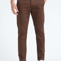 Flying Machine Men Tapered Fit Mid-Rise Flat-Front Plain Cotton Chinos Trousers-picture-41
