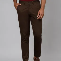 Richlook Men Brown Slim Fit Chinos Trousers-picture-31