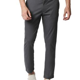 Basics Men Tapered Fit Cotton Chinos Trousers-picture-33