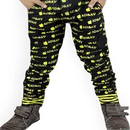 BAESD Boys Typography Printed Slim Fit Mid Rise Cotton Trousers-picture-31