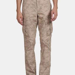 t-base Men Camouflage Printed Easy Wash Pure Cotton Cargos-picture-38