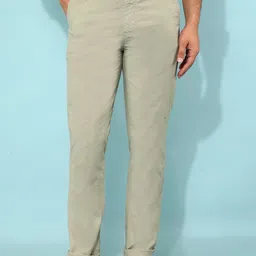 Crimsoune Club Men Solid Smart Slim Fit Mid Rise Regular Trousers image 1