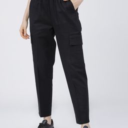Tokyo Talkies Women Black Joggers Trousers-picture-36