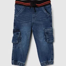 max Boys Regular Fit Mid-Rise Faded Joggers image 1