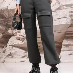 Tokyo Talkies Women Grey Relaxed Fit Joggers-image-37