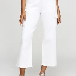 Pepe Jeans Women Straight Fit High-Rise Cotton Denim Parallel Trousers-image-22