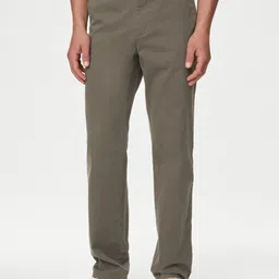 Marks & Spencer Men High-Rise Chinos Trousers-picture-22