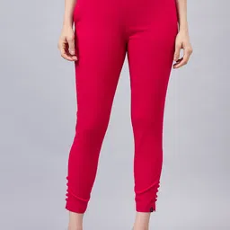 THE PAJAMA FACTORY Women Relaxed Tapered Fit Joggers Trousers-picture-30