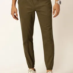 Provogue Men Smart Slim Fit Cotton  Joggers Trousers-picture-39