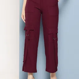 Aarika Girls Smart Flared Chinos Trousers-image-36