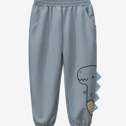 StyleCast Boys Grey Easy Wash Conversational Printed High Rise Joggers-picture-20
