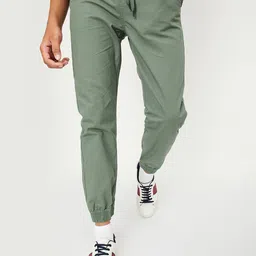 max Boys Mid-Rise Pure Cotton Joggers image 1