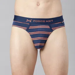 Force NXT Men Assorted Striped Super Combed Cotton Premium Brief-picture-42