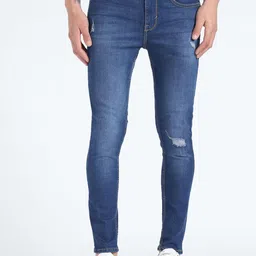 Flying Machine Men Skinny Fit Low Distress Light Fade Stretchable Jeans-picture-36