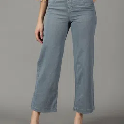 SHOWOFF Women Wide Leg High-Rise Cotton Jeans-image-66