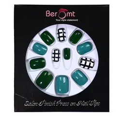 BEROMT 12 Pcs Long-Lasting Casual Salon Finish Press On Nails - Shade 643-picture-13