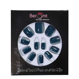 BEROMT 12 Pcs Long-Lasting Reusable Lightweight Salon Finish Press On Nail Tips - 604-picture-17