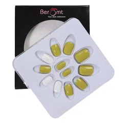 BEROMT 12 Pcs Long-Lasting Casual Salon Finish Press On Nails - Shade 581-picture-15