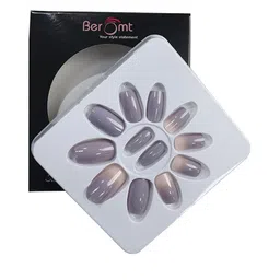 BEROMT 12 Pcs Long-Lasting Reusable Lightweight Salon Finish Press On Nail Tips - 735-picture-34