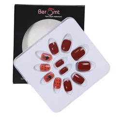 BEROMT 12 Pcs Long-Lasting Reusable Lightweight Salon Finish Press on Nail Tips - 592-picture-11