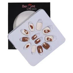 BEROMT 12 Pcs Long-Lasting Reusable Lightweight Salon Finish Press on Nail Tips - 595-picture-29