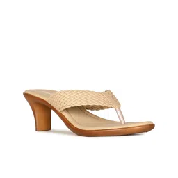 Bata Textured Open Toe Block Heels-image-19