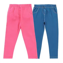 JusCubs Girls Pack of 2 Skinny Fit Jeggings-picture-37