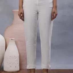 W Women Slim Fit Trousers-image-48