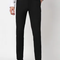 Peter England Men Mid-Rise Slim Fit Trousers-picture-16