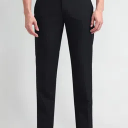Arrow Men Classic Slim Fit Mid-Rise Trousers-image-86