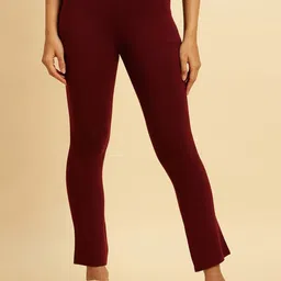 W Women Mid-Rise Loose Fit Trousers-image-40