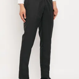 VEI SASTRE Men Smart Slim Fit Formal Trousers-picture-11