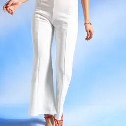 Veni Vidi Vici Women Smart Mid-Rise Parallel  Trousers-image-52