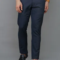 TQS Men Navy Blue Comfort Trousers-picture-27