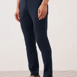 Andamen Men Comfort Mid-Rise Cotton Trousers-picture-24