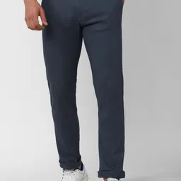 Peter England Casuals Men Mid-Rise Slim Fit Trousers-image-16