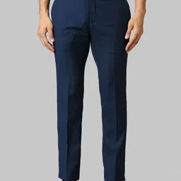 Raymond Men Blue Slim Fit Formal Trousers-picture-11
