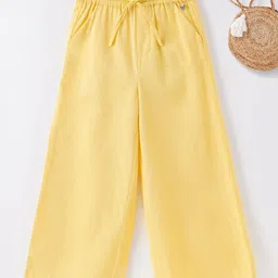 Ed-a-Mamma Girls Yellow Straight Fit Trousers-image-1