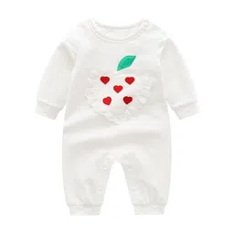 StyleCast Infant Girls White Graphic Printed Cotton Romper-picture-18