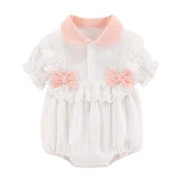 StyleCast White Infant Girls Cotton Rompers-picture-53