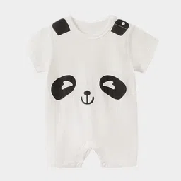 StyleCast Infants White & Black Printed Cotton Rompers-picture-52