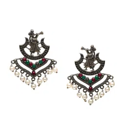 Ozanoo Women Brass-Plated Classic Drop Earrings-picture-19