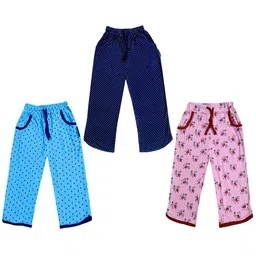 IndiWeaves Girls Pack of 3 Mid-Rise Cotton Printed Capris-picture-37
