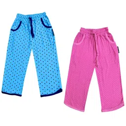 IndiWeaves Girls Pack of 2 Mid-Rise Cotton Printed Capris image 1