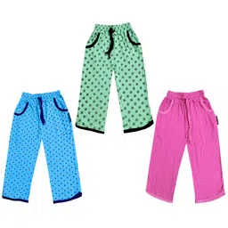 IndiWeaves Girls Pack of 3 Mid-Rise Cotton Printed Capris-picture-20