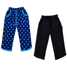 IndiWeaves Girls Pack of 2 Pure Cotton Capris-picture-47